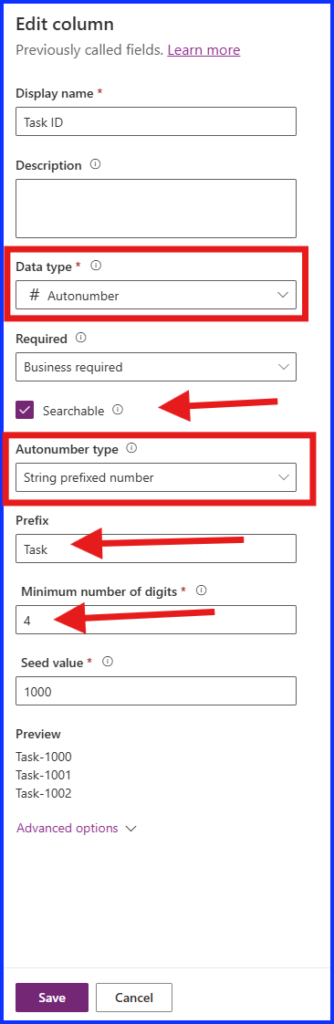 Change Data Type to Autonumber