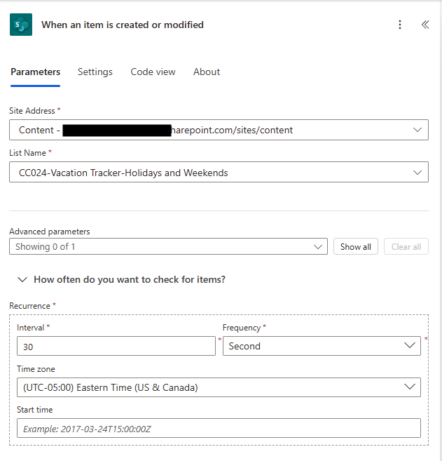 Trigger: When an Item is Created or Modified in SharePoint